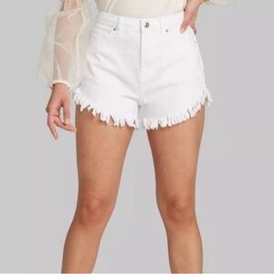Wild Fable fringe white high waist short